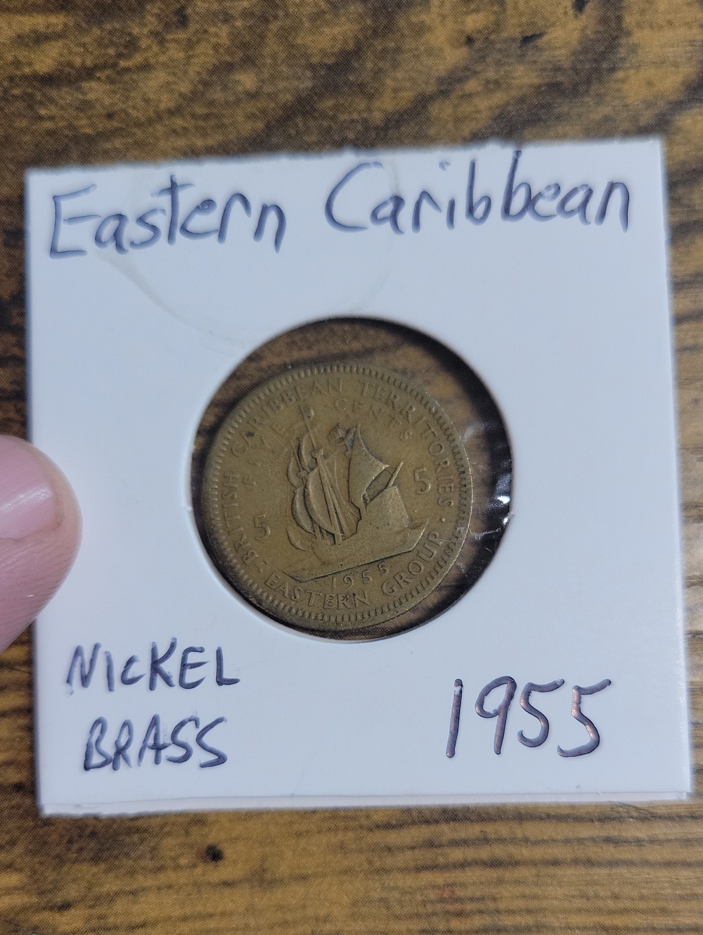 Vintage 1955 Eastern Caribbean Territories Coin - Silver Tones